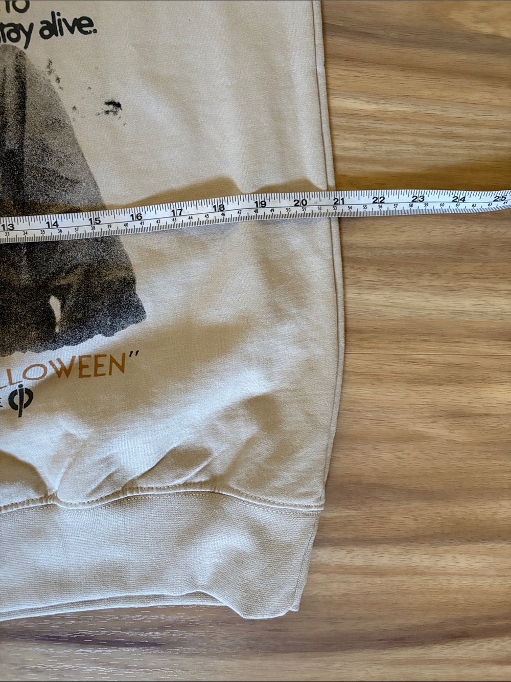 Michael Myers Graphic Crewneck Sweater - Beige - Picture 8 of 8